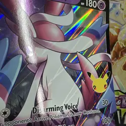 Pokemon TCG Celebrations Dark Sylveon v SWSH134 Jumbo Holo Promo Card Heavy Play - Image 3