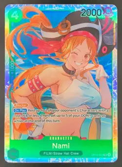 Nami OP14-031 SR The Azure Sea’s Seven One Piece TCG English Super Rare - Image 1