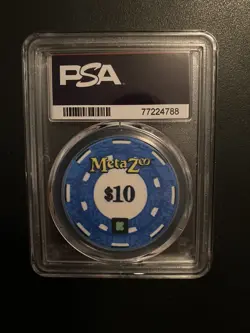 PSA 10 GEM MINT Metazoo Kickstarter WPT Loveland Frogman $10 Poker Chip - Image 2