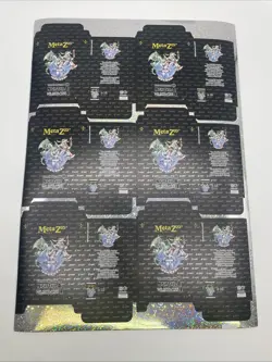 2022 MetaZoo X WPT World Poker Tour Kickstarter Sheet! Sheet Of Bundle Boxes - Image 1
