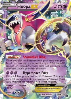 Hoopa EX - 36/98 - Pokemon Ancient Origins XY Ultra Rare Card LP - Image 1
