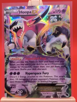 Hoopa EX 36/98 XY Ancient Origins Ultra Rare Holo Pokemon Card - Image 1