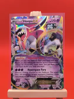 Hoopa EX 36/98 XY Ancient Origins Ultra Rare Holo Pokemon Card - Image 2