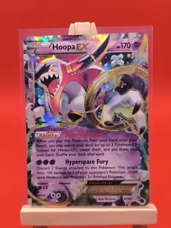 Hoopa EX 36/98 XY Ancient Origins Ultra Rare Holo Pokemon Card - Image 3