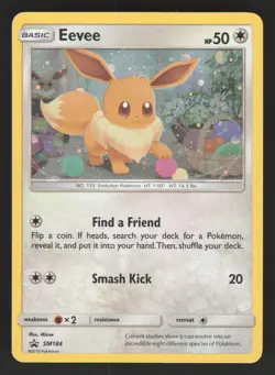 Eevee SM184 Cosmos Holo Pokemon TCG SM Promos LP - Image 1