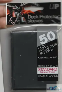 50 ULTRA PRO BLACK DECK PROTECTORS CARD SLEEVES FOR MTG POKEMON - Image 1