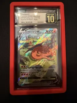 CGC 10 PRISTINE Charizard V 211/172 SAR VSTAR UNIVERSE Japanese Pokemon Card - Image 3