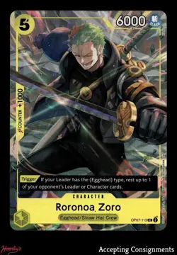 2025 One Piece Card Game Promos #OP07113 Roronoa Zoro UC - Image 1
