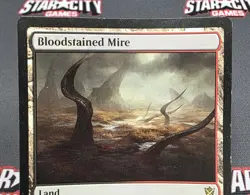 MTG Bloodstained Mire- DAMAGED -Khans of Tarkir Magic the Gathering Card # 230 - Image 3