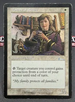 MTG Mother of Runes- DAMAGED -Urza's Legacy Magic the Gathering Card # 014 - Image 1