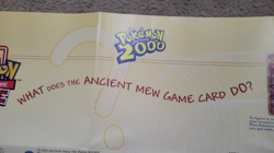 RARE NEW 2000 Ancient Mew Pokemon Trading Card Game Play Paper arena - Image 5