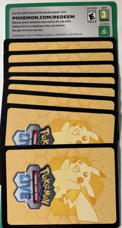 93x Pokemon TCG Online Live Ascended Heroed Code Cards PICTURES SENT OF CODES - Image 1