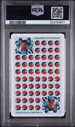 1998 POKEMON STADIUM BLUE VERSION PLAYING CARDS JACK OF SPADES SQUIRTLE PSA 10 - Image 2