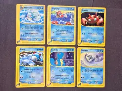 Pokemon TCG Expedition Base Set 165 Water Type Near Mint Cards - Image 1