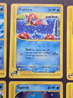 Pokemon TCG Expedition Base Set 165 Water Type Near Mint Cards - Image 3