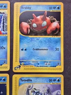 Pokemon TCG Expedition Base Set 165 Water Type Near Mint Cards - Image 4