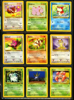 1999 Pokemon JUNGLE Set COMPLETE Non Holo UNCOMMON COMMON Cards #31-64 Lot NM - Image 4