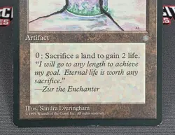 MTG Zuran Orb- DAMAGED -Ice Age Magic the Gathering Card # 350 - Image 4