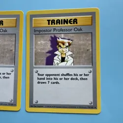 2 x Imposter Professor Oak - 73/102 - Pokemon Base Set Unlimited Rare Card WOTC - Image 3