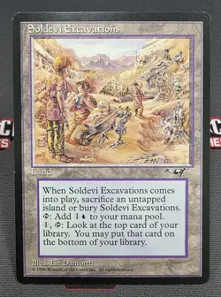 MTG Soldevi Excavations- DAMAGED -Alliances Magic the Gathering Card # 143 - Image 1