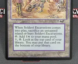 MTG Soldevi Excavations- DAMAGED -Alliances Magic the Gathering Card # 143 - Image 4