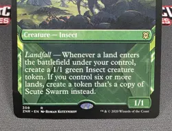 MTG Scute Swarm- DAMAGED -Zendikar Rising Magic the Gathering Card # 308 - Image 4