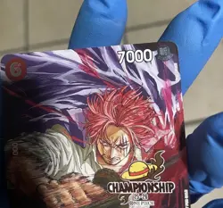 2025 One Piece Championships Shanks Gold Foil Stamp Card CS Event English P-083 - Image 5