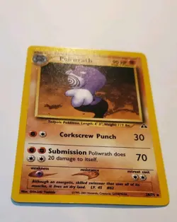 Pokemon Card - Poliwrath Neo Discovery 28/75 Rare - Image 3