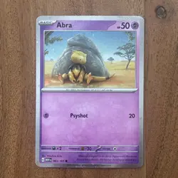 Pokemon TCG Abra 063/165 Cosmos Holo Promo SV 151 NM Card - Image 1