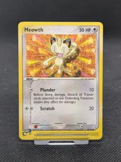 Pokemon Card Meowth EX Team Magma Vs Team Aqua Common 42/95 NM - Image 1