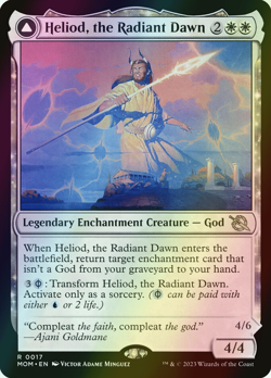 MTG Heliod, the Radiant Dawn // Heliod, the Warped Eclipse Foil ** MOM ** En - Image 1