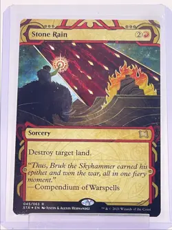 STONE RAIN 2021 MAGIC THE GATHERING STRIXHAVEN MYSTICAL ARCHIVE RARE Q3501 - Image 1