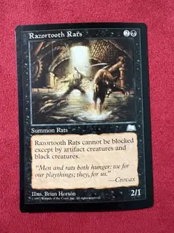 Razortooth Rats - Weatherlight Vintage Magic The Gathering MTG Classic - Image 1