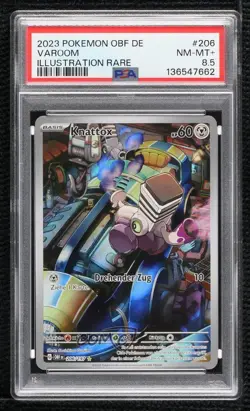 Varoom German Pokemon Scarlet & Violet: Obsidian Flames OBF PSA 8.5 - Image 1