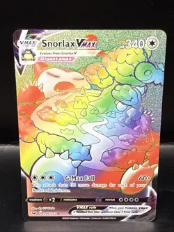 Pokemon TCG Sword & Shield Snorlax VMAX 206/202 Holo Secret Rare - Image 2