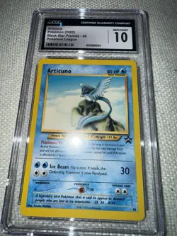 Articuno #48 WOTC Black Star Promo 2002 Pokemon League - Vintage CGC 10 GEM MINT - Image 2
