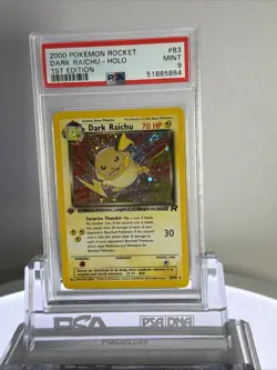 2000 1st Edition Dark Raichu HOLO PSA 9 Pokemon Rocket MINT - Image 1