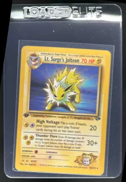 2000 Pokemon Gym Challenge 1st Edition Lt. Surge's Jolteon #28/132 - Image 1