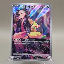 Pokemon TCG Marnie's Morpeko 206 Sv: Scarlet & Violet Holo Rare 70HP - Image 1