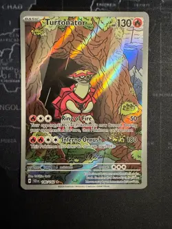 Turtonator Illustration Rare 146/142 Holo SV07 Stellar Crown English Pokemon - Image 1