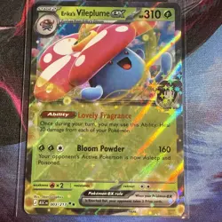 Pokemon Erika’s Vileplume Ex 3/217 Mega Evolutions Ascended Heroes Ready To ship - Image 1