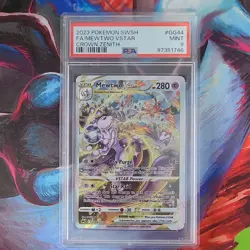 Pokemon Mewtwo VSTAR GG44 Crown Zenith Holo Ultra Rare 2023 PSA 9 - Image 1