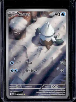 2025 Pokemon Mega Evolution Snover Illustration Rare #140/132 - Image 1