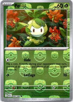 Pokemon TCG Petilil Master Ball 006/086 Black Bolt Holo Rare Near Mint - Image 1