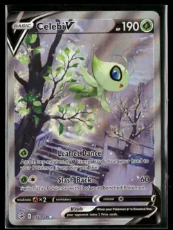 2021 Pokemon Celebi V (Alternate Full Art) SWSH:08 Fusion Strike 245/264 - Image 1