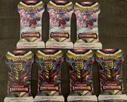 Lot of (7) Pokemon TCG Lost Origin Sleeved Booster Packs SEALED - Image 1