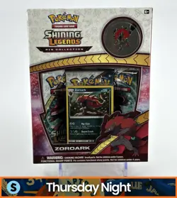 POKEMON TCG SHINING LEGENDS ZOROARK PIN COLLECTION FACTORY SEALED - Image 1
