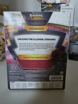 Pokemon TCG - SHINING LEGENDS Pin Collection Box ZOROARK - Brand New & Sealed 820650803420 - Image 2