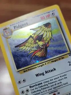 Pidgeot 8/64 MP* Holo Rare Jungle Set Unlimited Edition Pokemon Card 1999 WOTC - Image 2