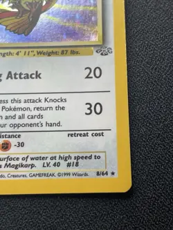 Pokemon Pidgeot 8/64 Holo Rare Jungle Unlimited LP / MP - Image 4